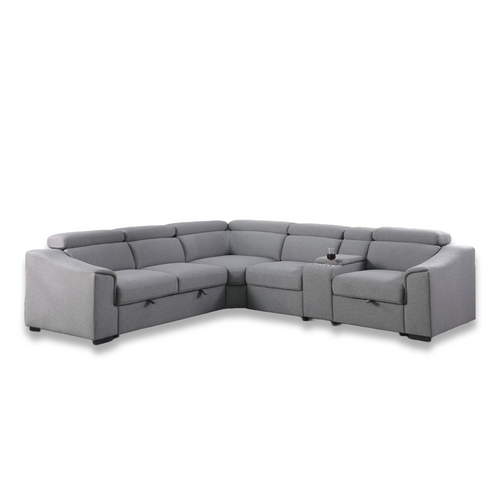 Emmett LHF Sectional Sofa Bed (Grey)