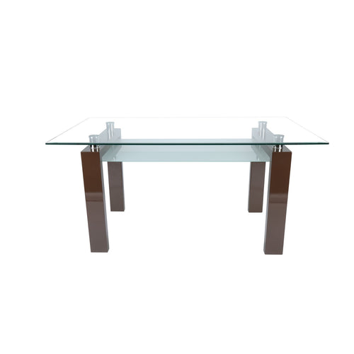 Nano Dining Table – Glossy Cappuccino Brown
