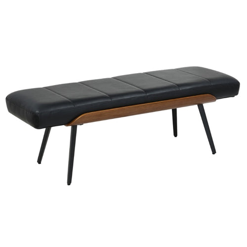 Umber Bench (Black and Walnut)