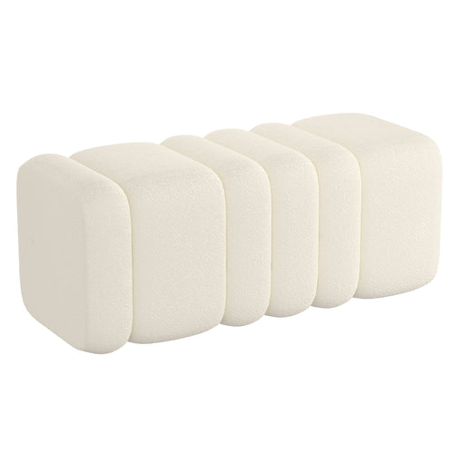 Rigel Large Ottoman Bench (Ivory)