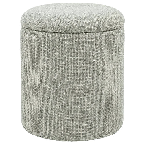 Twyla Round Storage Ottoman (Sage)