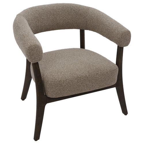 Surin Accent Chair (Brown and Walnut)