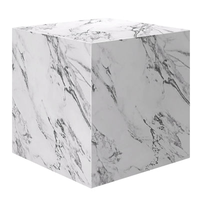 Artemis Square Accent Table (Bulgari White)