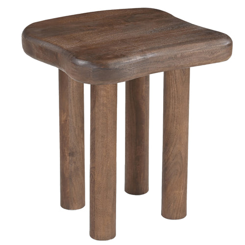 Zaloa Organic Accent Table (Dark Walnut)