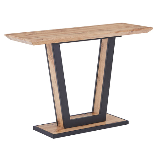 Forna Console Table, 43.5″ (Natural and Black)