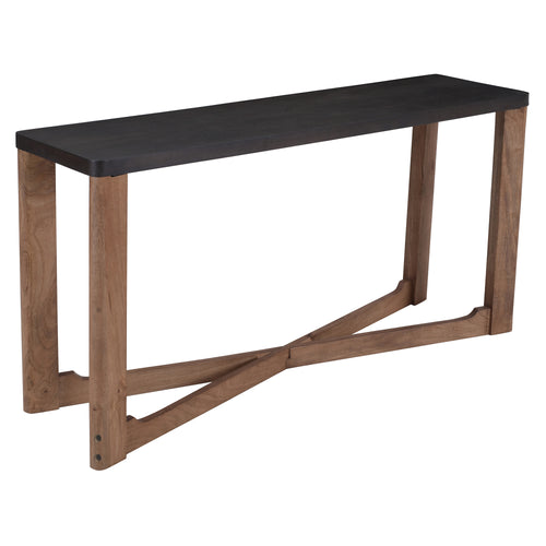 Merano Console Table, 58″ (Mocha and Walnut)