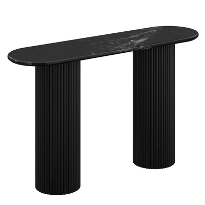 Table console Jilsa, 50″ (Noir et noir)