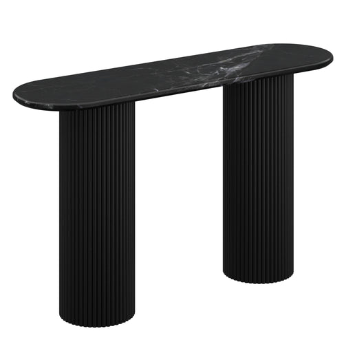 Jilsa Console Table, 50″ (Black and Black)