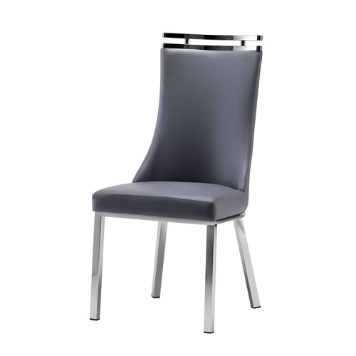 Chaise de salle à manger Capri – Nickel noir