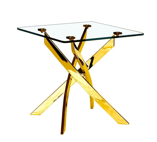 Genesis Gold Square End Table