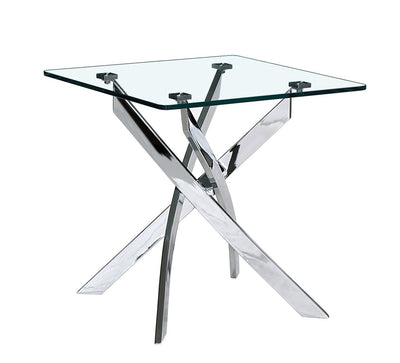 Genesis Silver Square End Table