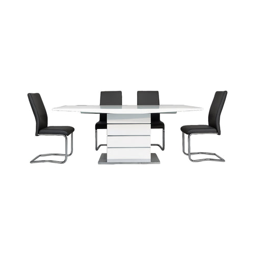 Castor & Accord Extendable Silver Dining Set