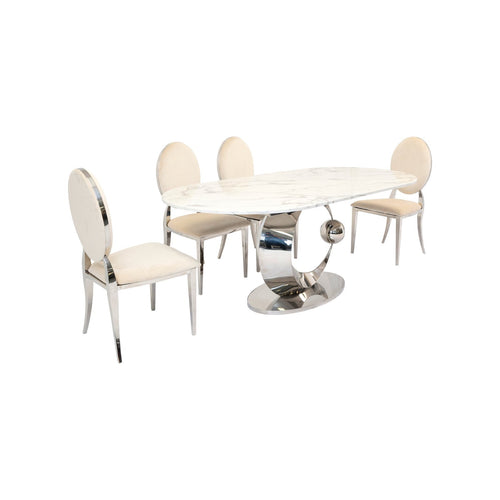 Moon & Zara Contemporary Elegance Dining Set