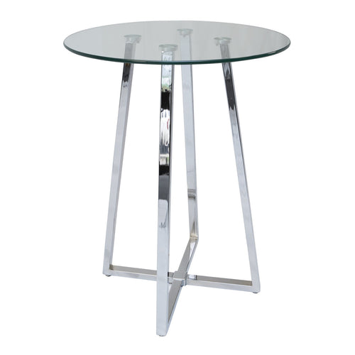 Soho Round Bar Table – Silver