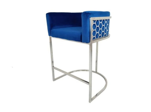 Cinderella Pub/Counter Chair – Silver