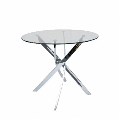 Genesis Round Pub Table – Silver