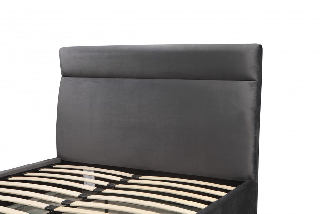 Queen Platform Bed (Grey) - ZX-381Q