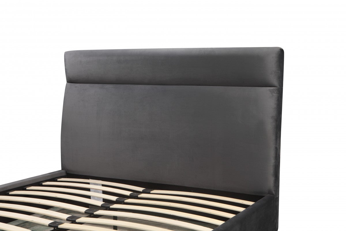 Queen Platform Bed (Grey) - ZX-381Q