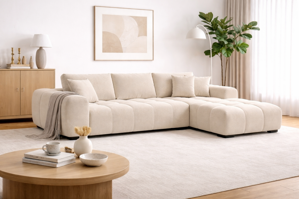 Zara RHF Sectional (Beige)