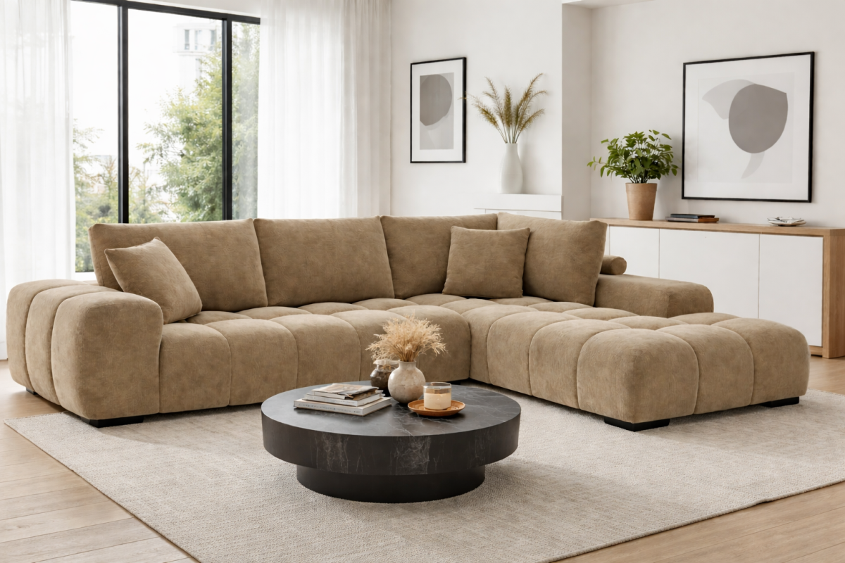 Zara RHF Sectional (Taupe)