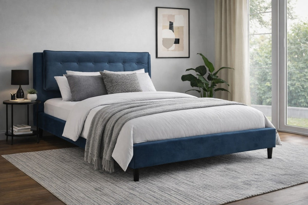 Queen Platform Bed (Teal)
