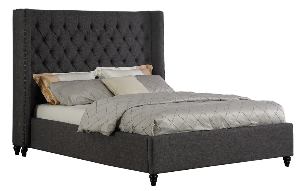 King Platform Bed (Grey) - B1920K-GR