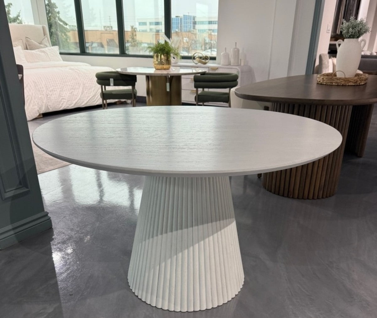 Dining Table (White Wash) - 322117