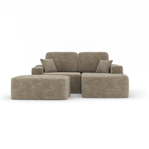 Simone Sectional W/Ottoman (Taupe)