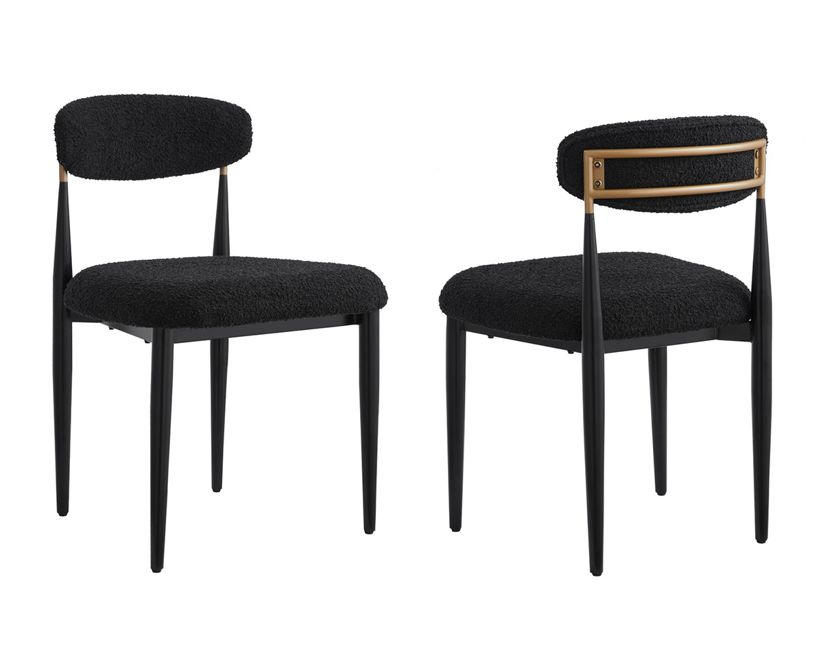 Kodi Dining Chair (White/Black) (Set of 2)