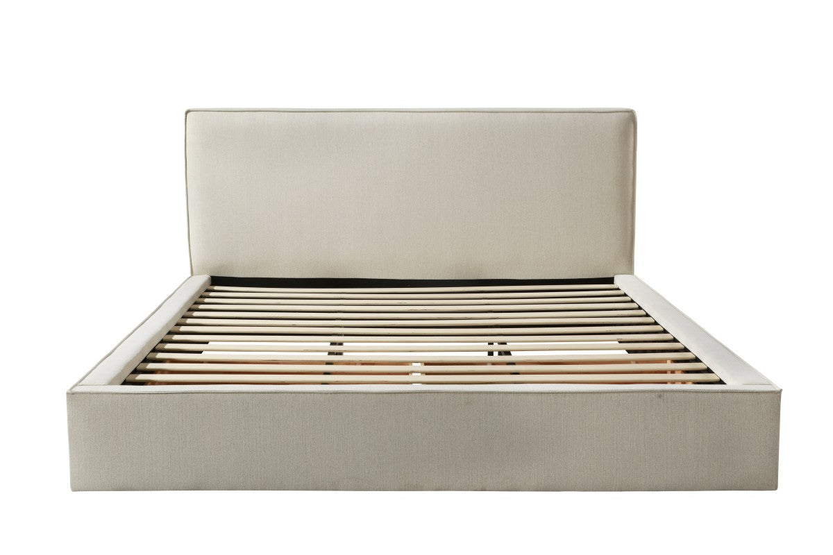 King Storage Bed (Beige)