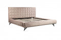 King Platform Bed (Beige)