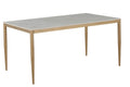 Emilia Dining Table (White/Gold)