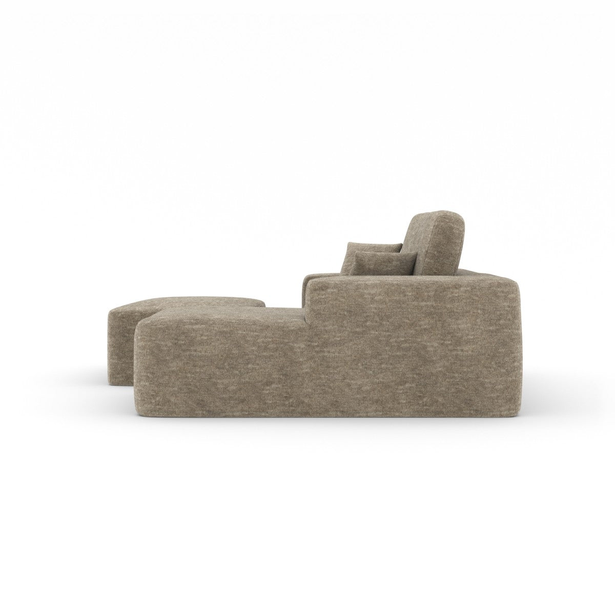 Simone Sectional W/Ottoman (Taupe)
