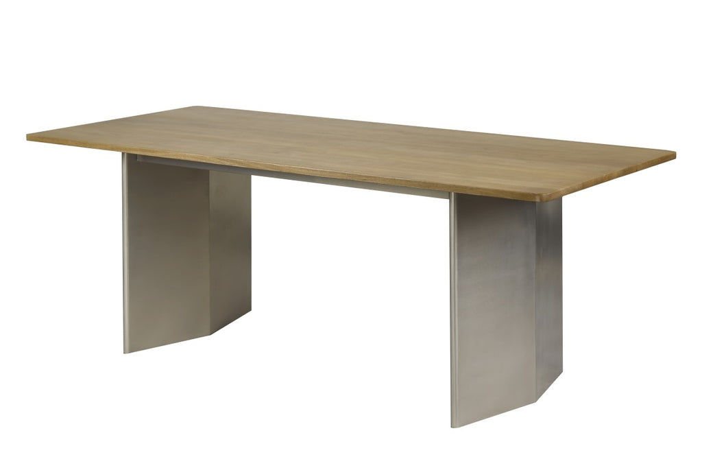 Dining Table (Oak/Matte Chrome)