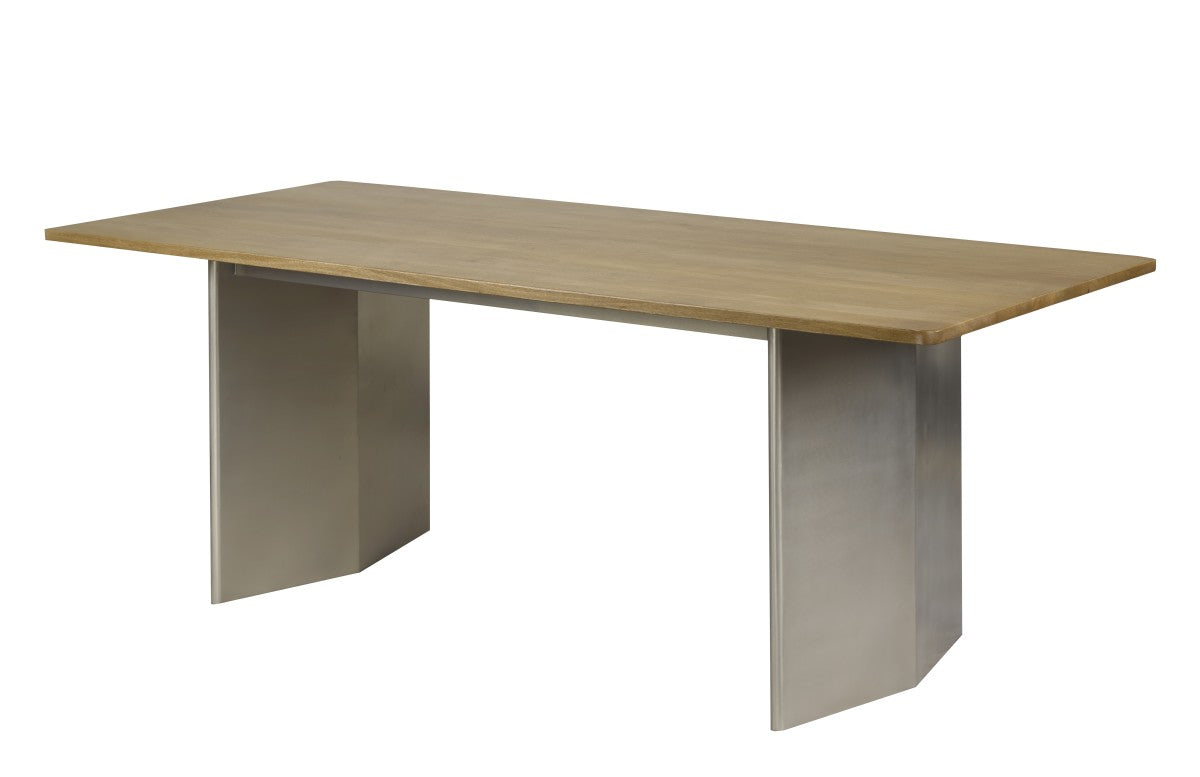 Dining Table (Oak/Matte Chrome)