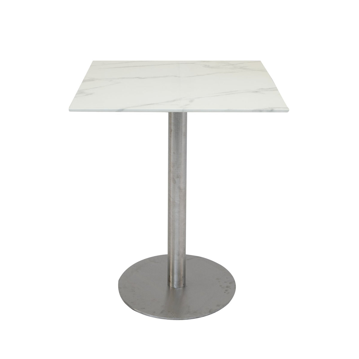Hurricane Pub Table – Marble Finished Glass