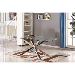 Lorenzo 80” Dining Table – Silver
