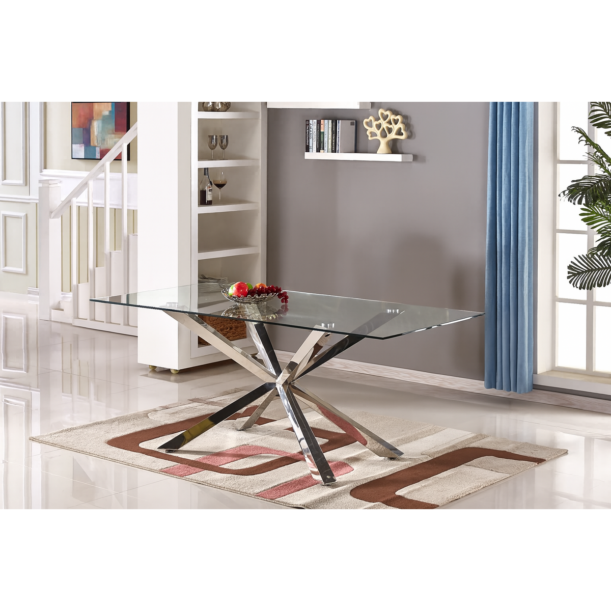 Lorenzo 80” Dining Table – Silver