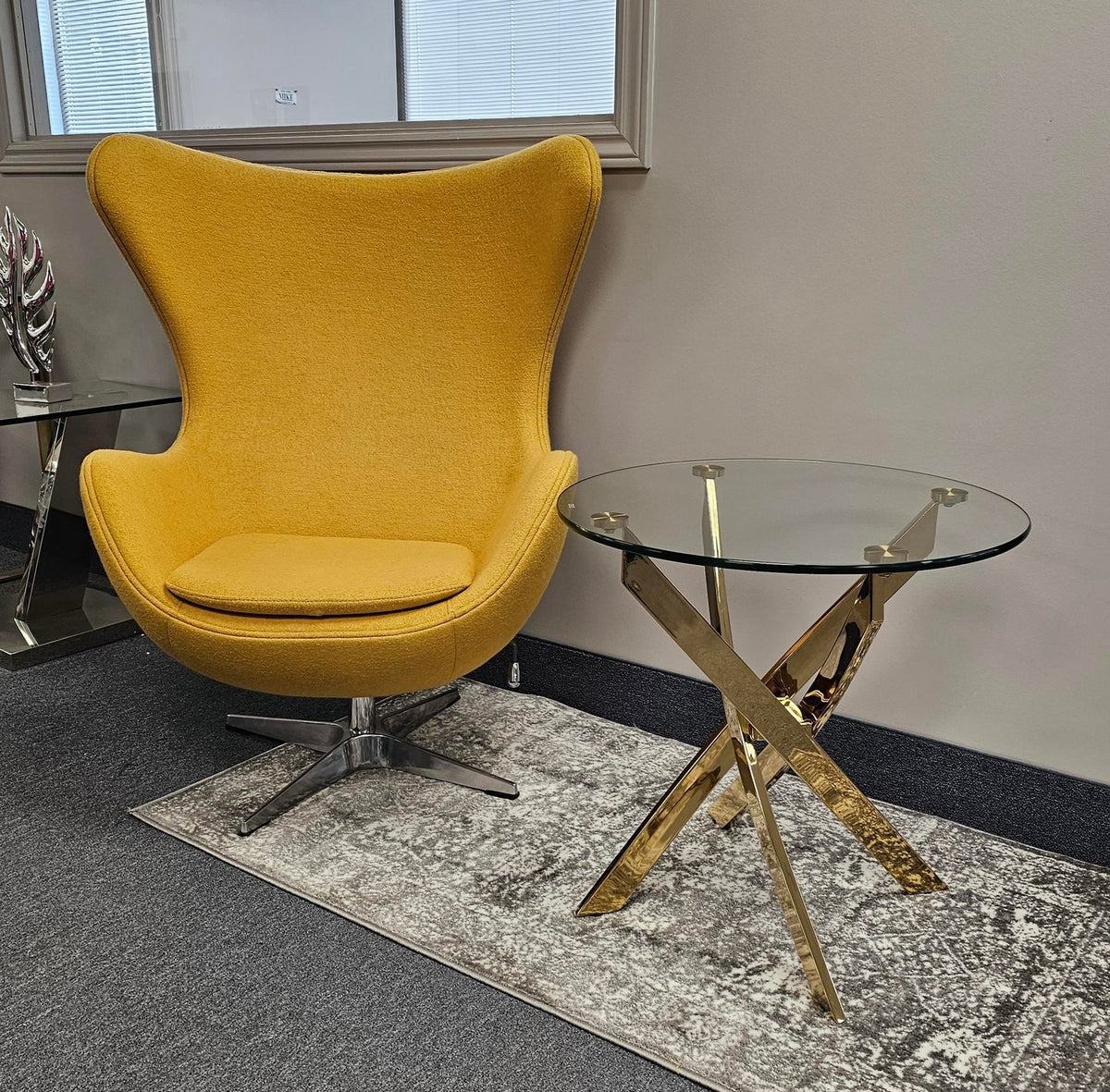 Genesis Gold Round End Table
