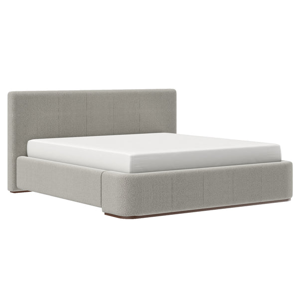 Lit plateforme King Harrod 78″ (Champignon et noyer)