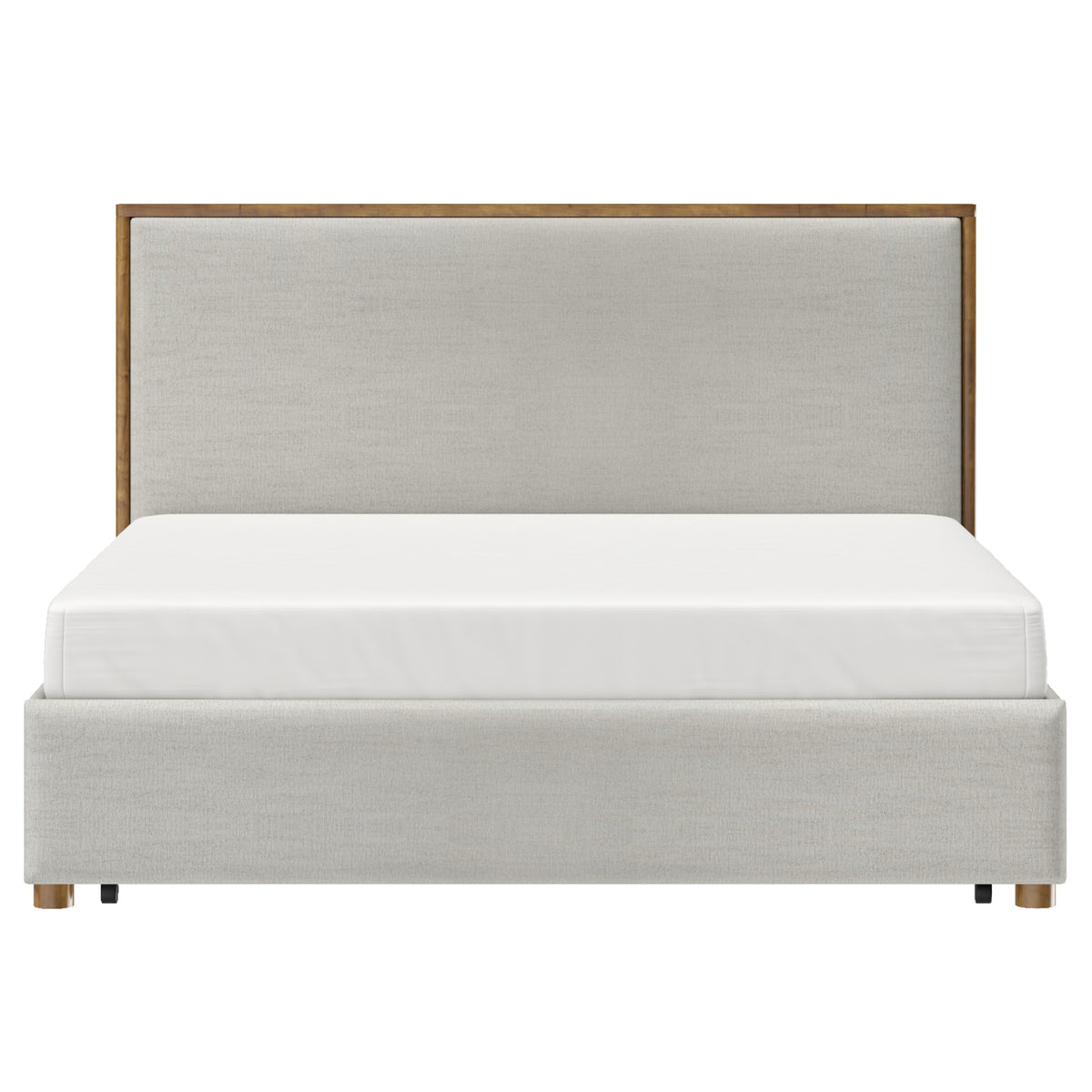 Andover 78″ King Platform Bed with Drawer (Oat)