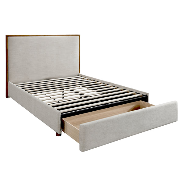Lit plateforme Queen Andover 60″ avec tiroir (Avoine)