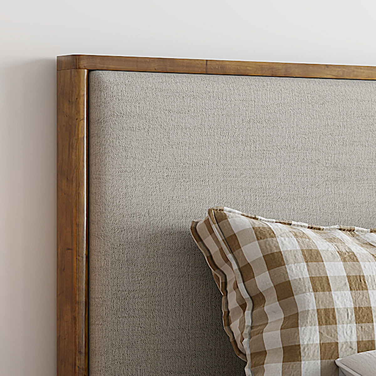 Andover 60″ Queen Platform Bed with Drawer (Oat)