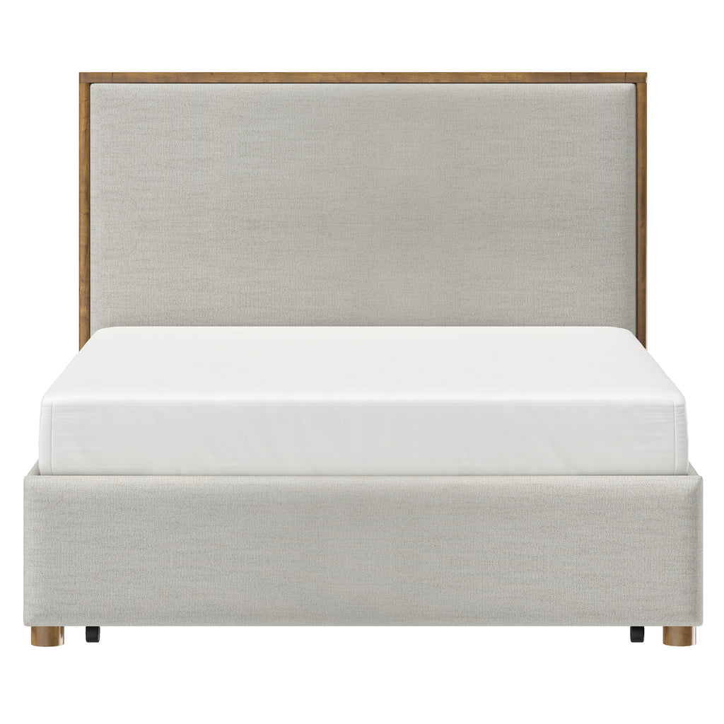 Andover 60″ Queen Platform Bed with Drawer (Oat)