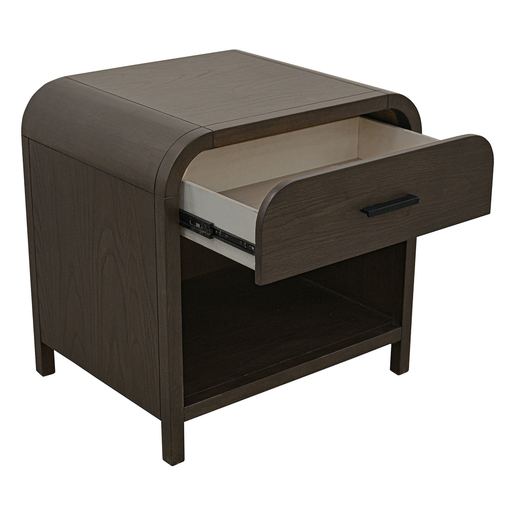 Bowman 1 Drawer Accent Table (Dark Walnut)