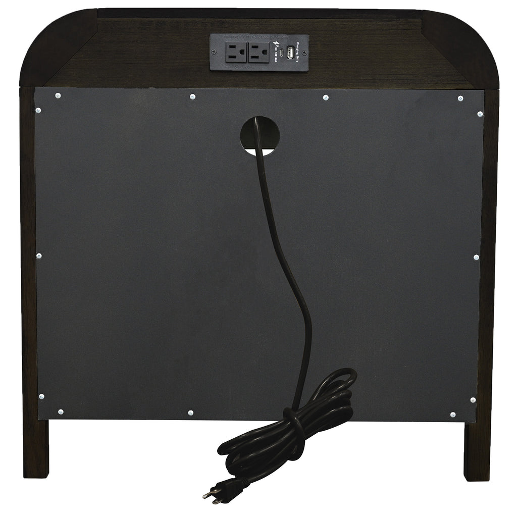 Bowman 1 Drawer Accent Table (Dark Walnut)