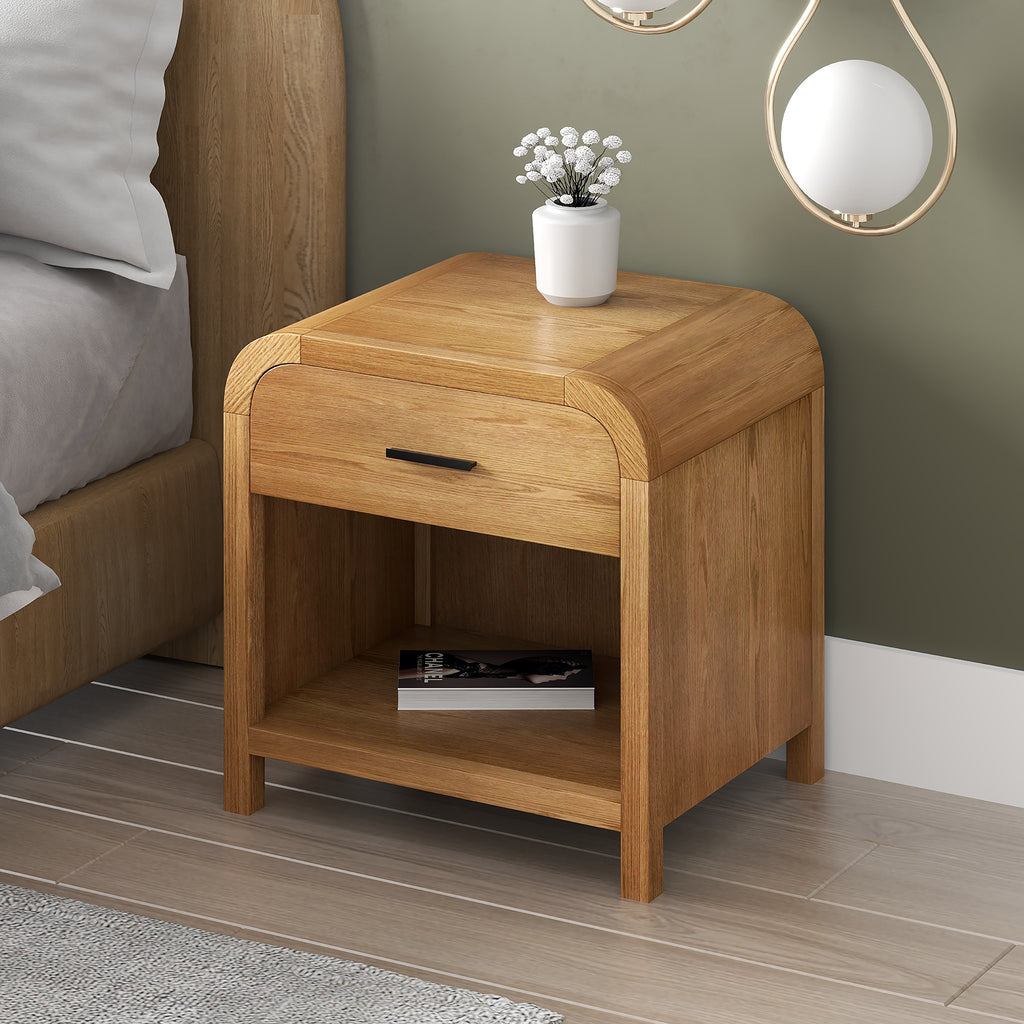 Bowman 1 Drawer Accent Table (Natural)