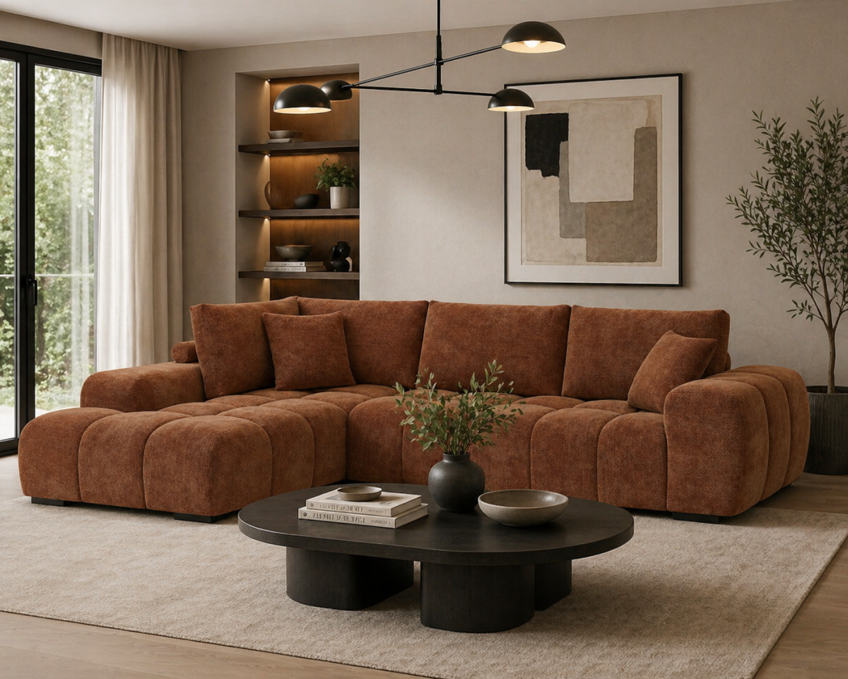 LHF Sectional (Rust)