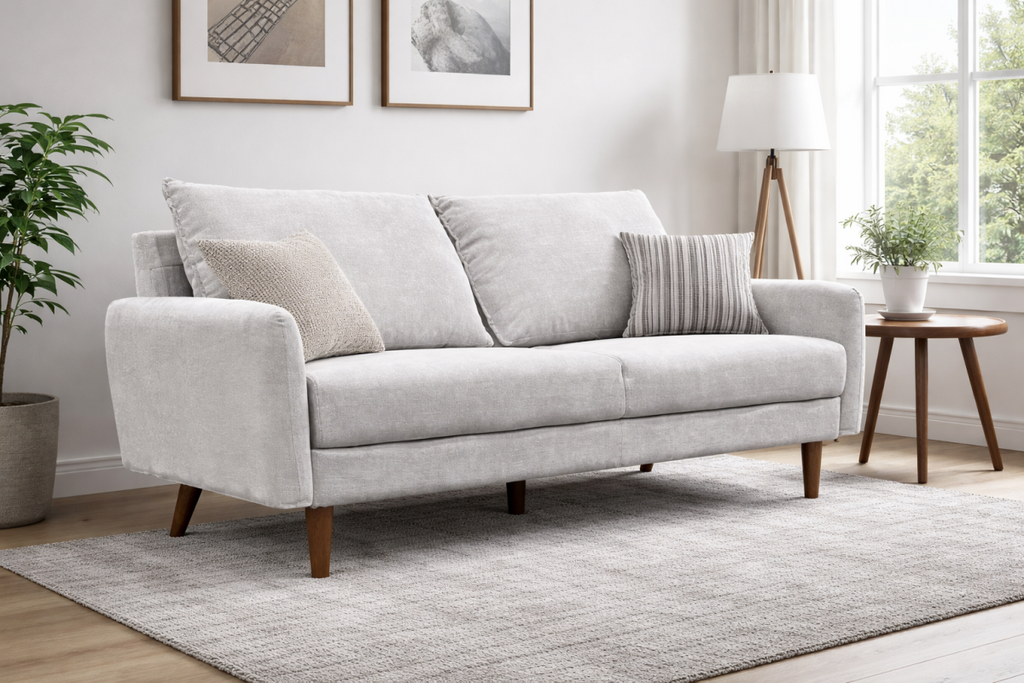 3 Seater Sofa (Light Grey)