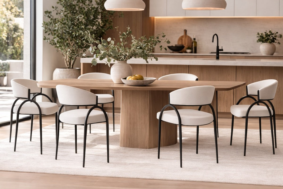 Dining Chair (Cream/Black) (Set of 2)
